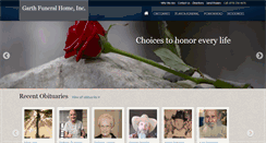 Desktop Screenshot of garthfuneralhome.com