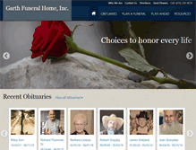 Tablet Screenshot of garthfuneralhome.com